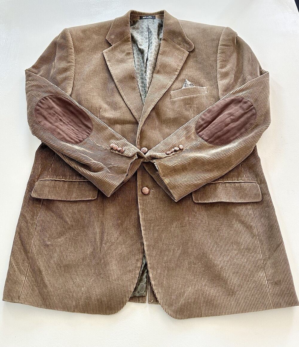 Polo Ralph Lauren Men’s Corduroy Blazer Sport Coat Jacket Elbow Patches Sz 43L